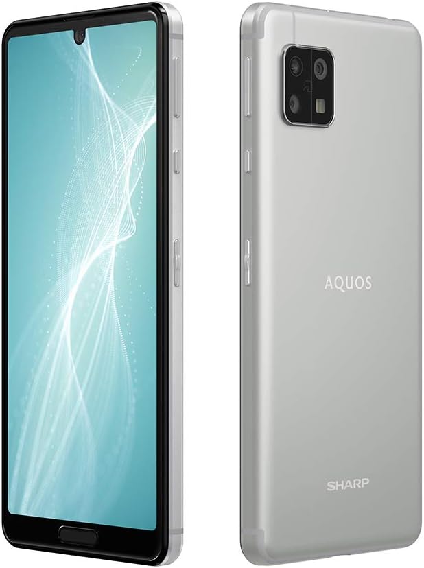 sharp 无锁版 智能手机 aquos sense4 银色